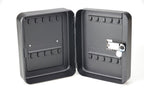 Combination Key Box Wall Mounted – 20 Hook Key Safe Cabinet, Black
