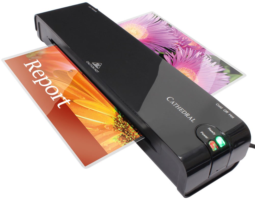 Cathedral A3 Laminator Laminating Machine LM300BK for Home and Office - with 25 ABN Pouches Sheets 150 Micron
