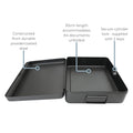 Cathedral 12 Inch Lockable Security Box - Black