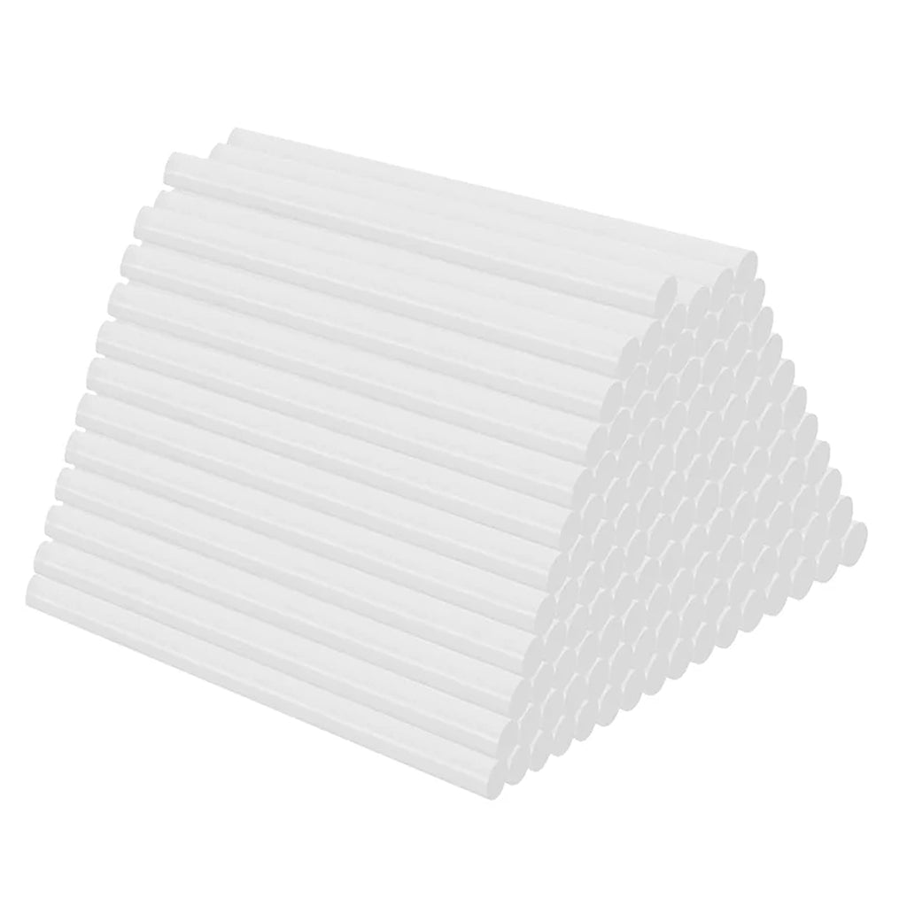 Hot Melt Glue Sticks for Glue Gun 7mm x 200mm Double Length Multipack of 100 Bulk, Kids DIY Art & Craft School Mini, Transparent Clear Adhesive SGA Approved A+