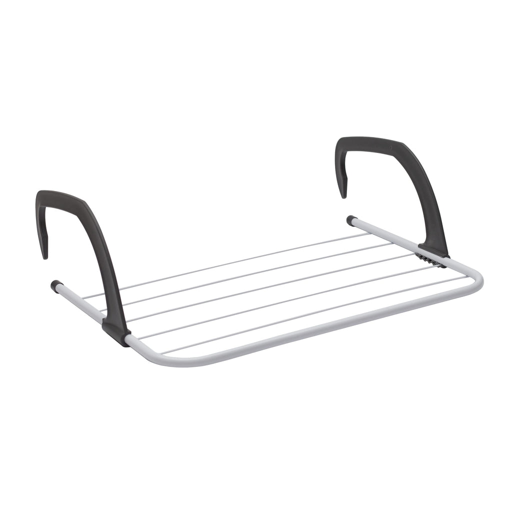 ABN Finest Pack of 2 Over Radiator Clothes Airer - Drying Rack, Towel Rail Holder for Bathroom Door Hanger Horse with 5 Hanging Bars & Adjustable Arms for Indoor & Outdoor, 1kg Capacity - 33x52cm
