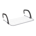 ABN Finest Pack of 2 Over Radiator Clothes Airer - Drying Rack, Towel Rail Holder for Bathroom Door Hanger Horse with 5 Hanging Bars & Adjustable Arms for Indoor & Outdoor, 1kg Capacity - 33x52cm