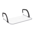 ABN Finest Pack of 2 Over Radiator Clothes Airer - Drying Rack, Towel Rail Holder for Bathroom Door Hanger Horse with 5 Hanging Bars & Adjustable Arms for Indoor & Outdoor, 1kg Capacity - 33x52cm