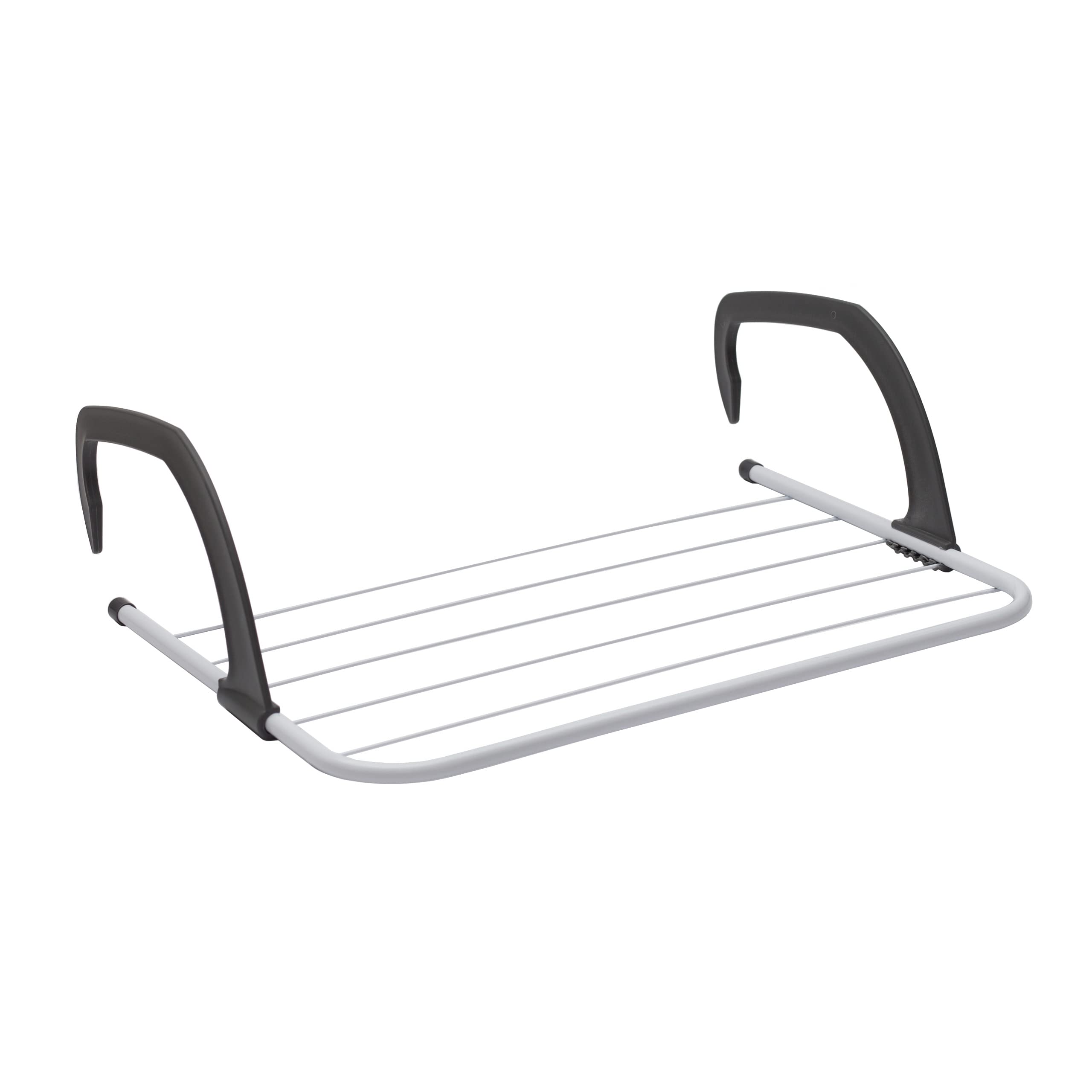 ABN Finest Pack of 2 Over Radiator Clothes Airer - Drying Rack, Towel Rail Holder for Bathroom Door Hanger Horse with 5 Hanging Bars & Adjustable Arms for Indoor & Outdoor, 1kg Capacity - 33x52cm
