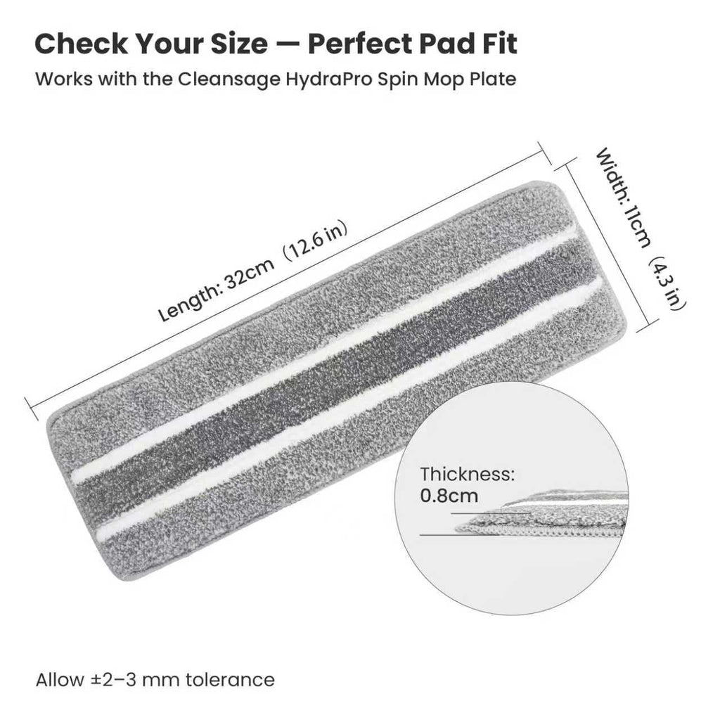 HydraPro Microfibre Mop Heads Replacement Pads, 5 Pack