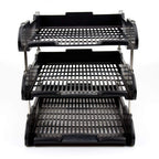 3-Tier Paper Tray - Stackable Desk Organiser Tray - Filing Trays for Letters, Paper, Documents, Magazines