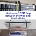 Over Radiator Clothes Airer – 5 Bar Drying Rack, Adjustable Arms, 33x52cm, Indoor & Outdoor