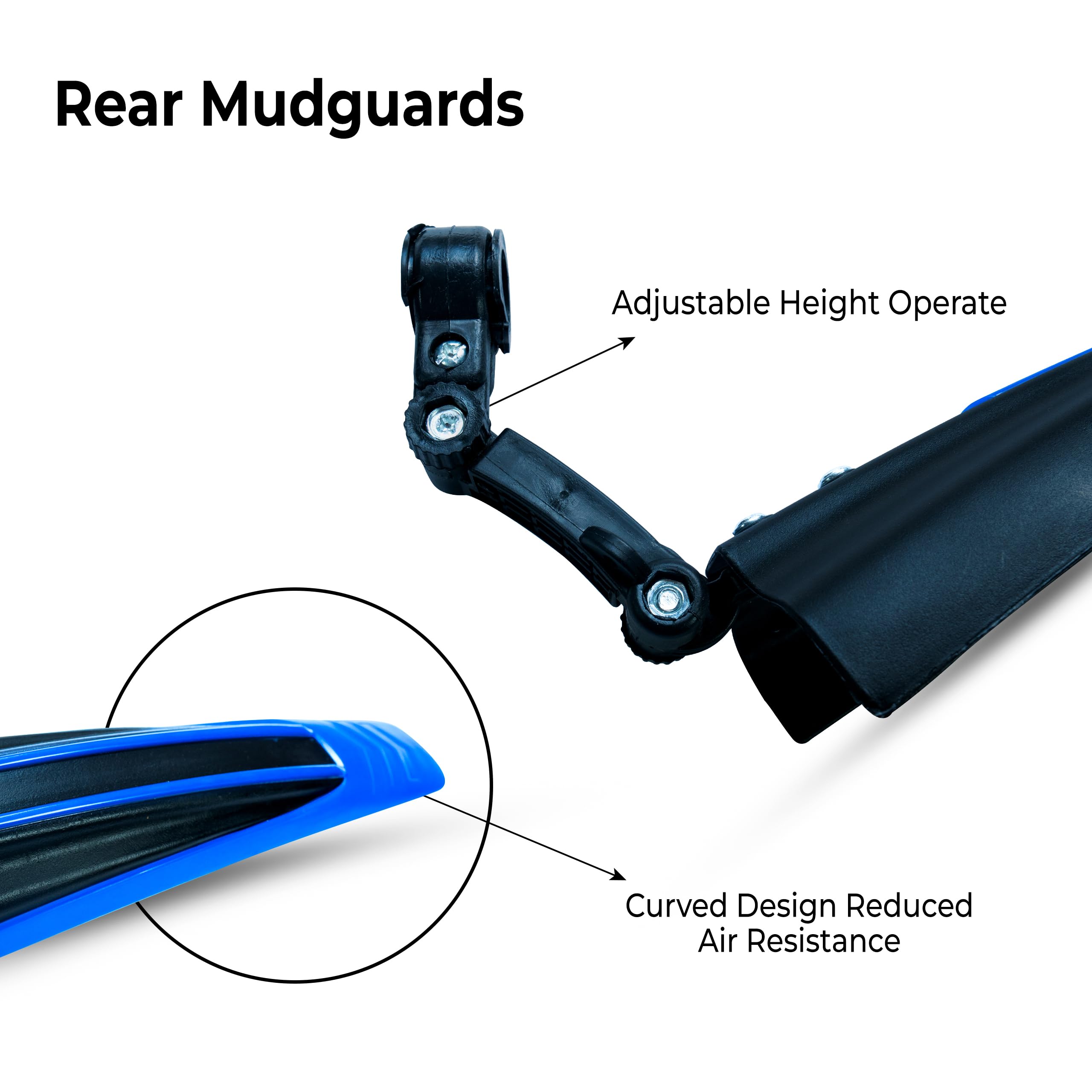 Universal Bike Mudguards Set - Adjustable Front & Rear Mud Guards