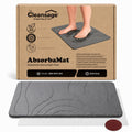 Cleansage® Diatomite Stone Bath Mat Quick Dry, Stone Drying Mat Kitchen Sink & Floor, Diatomaceous Earth Super Absorbent for Fast Drying Non-slip (Dark Grey)
