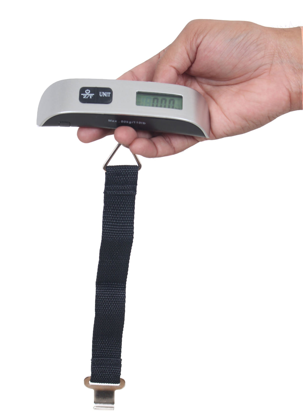 Digital Luggage Weighing Scale, 50kg Portable Electronic Suitcase Weigher for Travel with Backlit