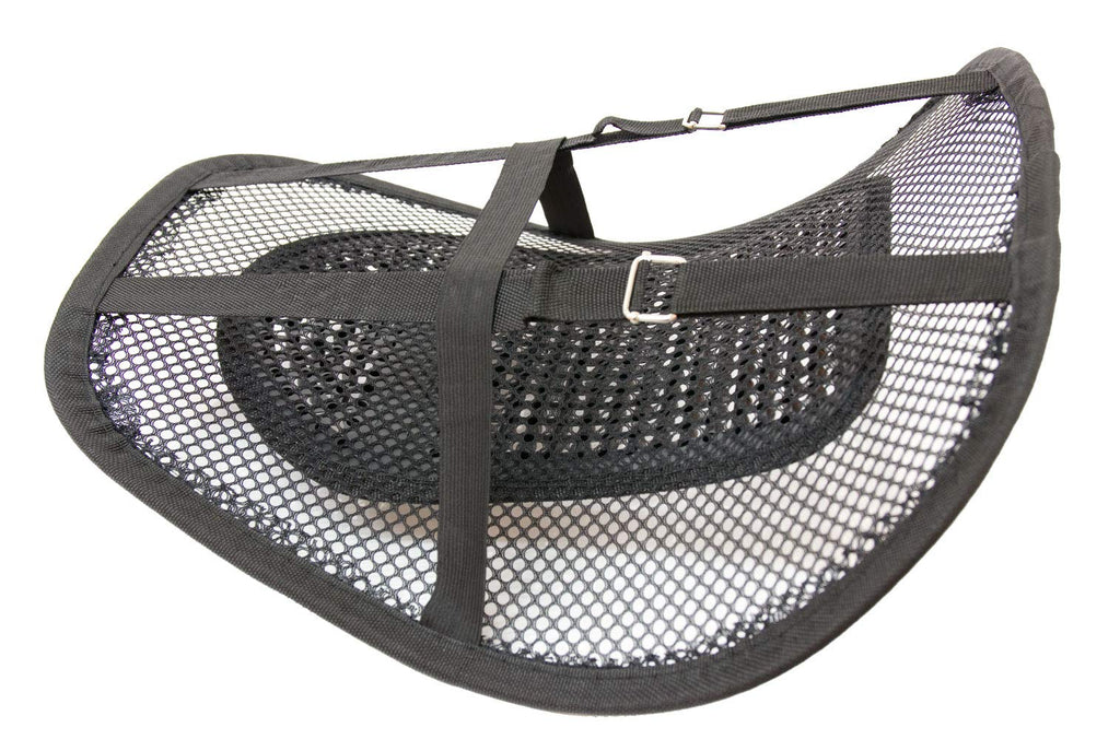 Lumbar Back Support Cushion for Office Chair & Car – Mesh, Massage Beads, Black