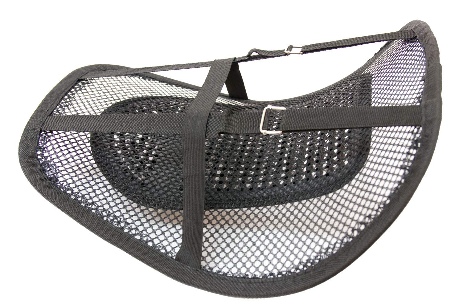 Lumbar Back Support Cushion for Office Chair & Car – Mesh, Massage Beads, Black