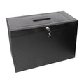 Cathedral A4+ (Foolscap) Steel File Box with Starter Pack of 5 Suspension Files - Black