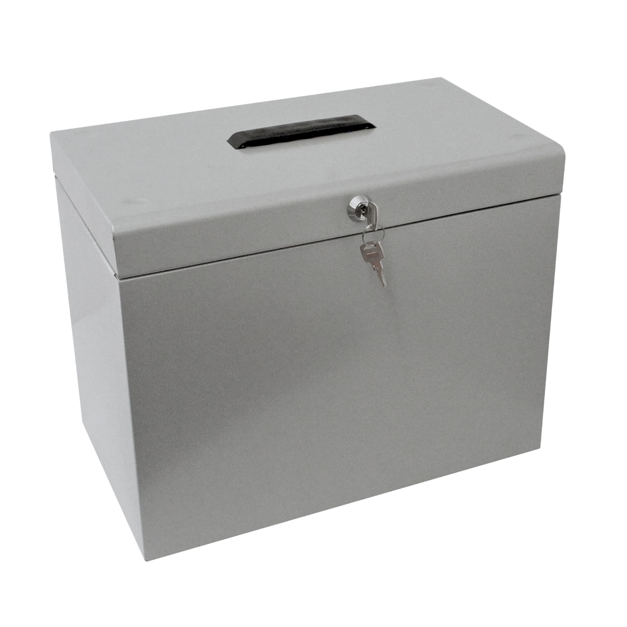 Cathedral A4 Steel File Box with Starter Pack of 5 Suspension Files - Grey