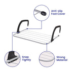 Over Radiator Clothes Airer – 5 Bar Drying Rack, Adjustable Arms, 33x52cm, Indoor & Outdoor