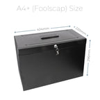 Cathedral A4+ (Foolscap) Steel File Box with Starter Pack of 5 Suspension Files - Black