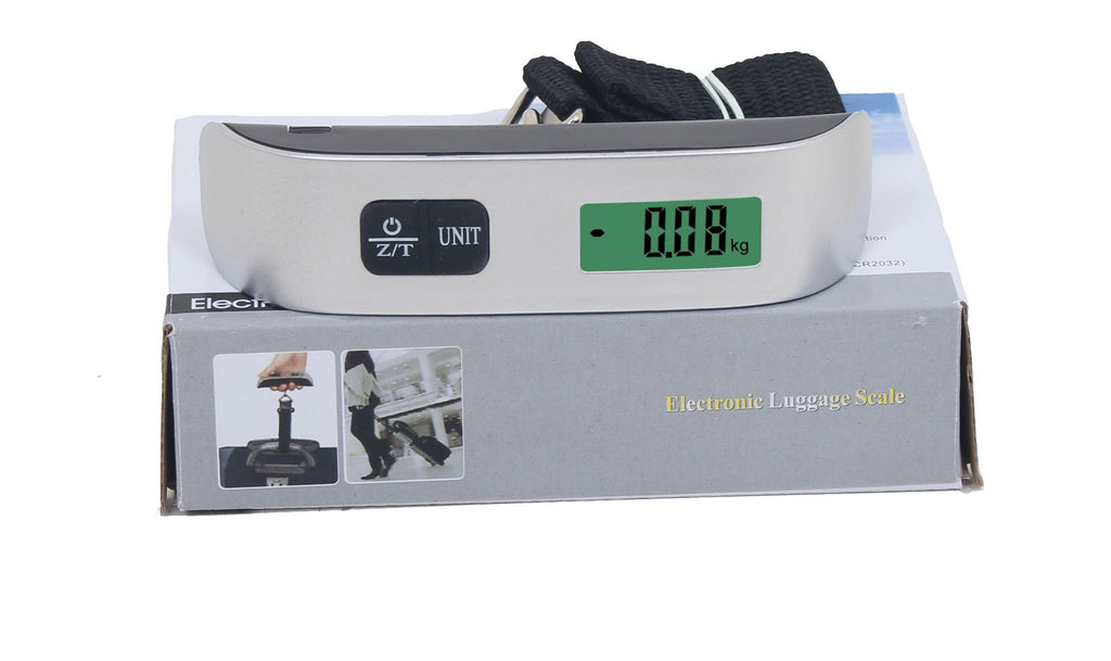 Digital Luggage Weighing Scale, 50kg Portable Electronic Suitcase Weigher for Travel with Backlit