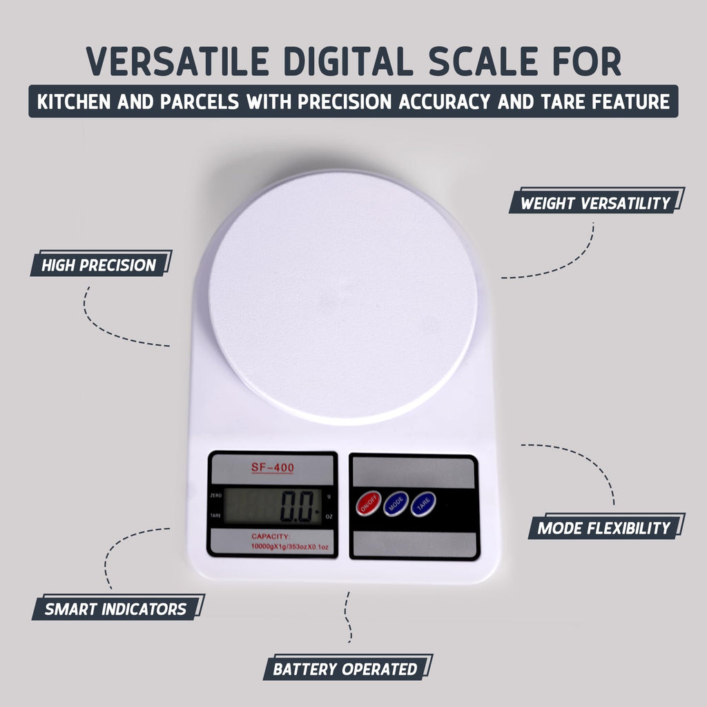 Digital Kitchen & Parcel Weighing Scales for Postage 10kg