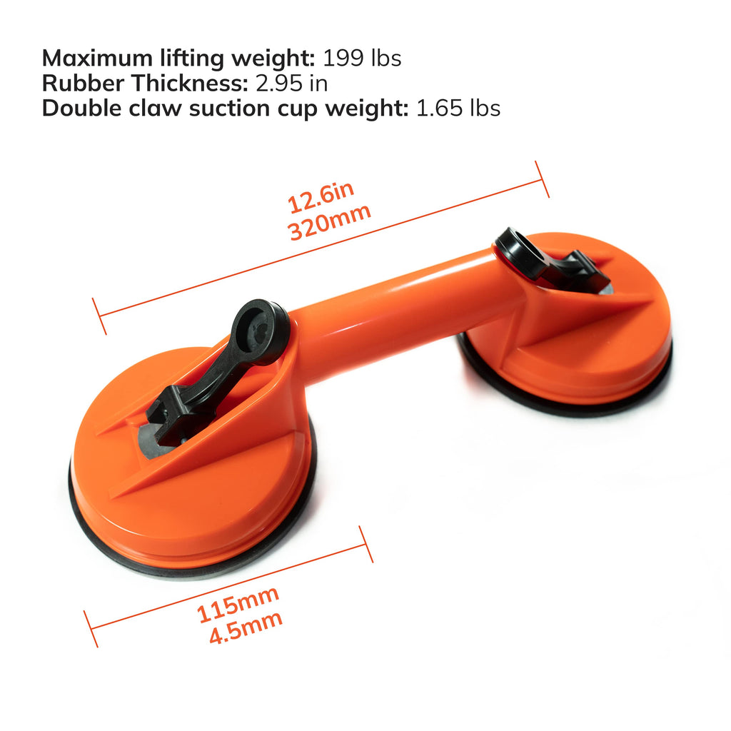 Glass Suction Cups - Heavy Duty Vacuum Suction Cup - 60Kg 132lbs Capacity