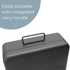 Cathedral 12 Inch Lockable Security Box - Black