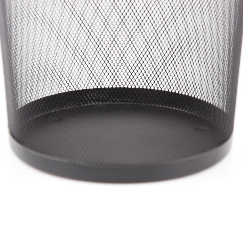 Black Mesh Waste Paper Rubbish Bin Metal Small for Office, Living Rooms, Bedrooms