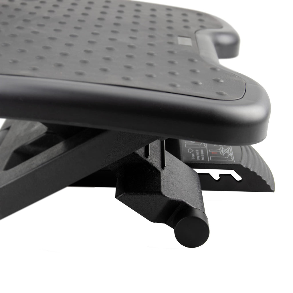 Foot Rest Under Desk – Adjustable Height Office Footrest, 3 Positions, Non-Slip, Grey