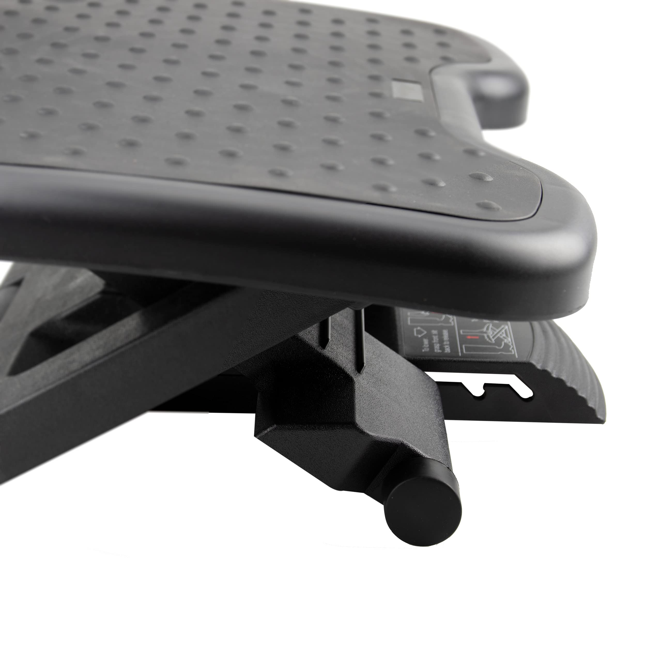 Foot Rest Under Desk – Adjustable Height Office Footrest, 3 Positions, Non-Slip, Grey