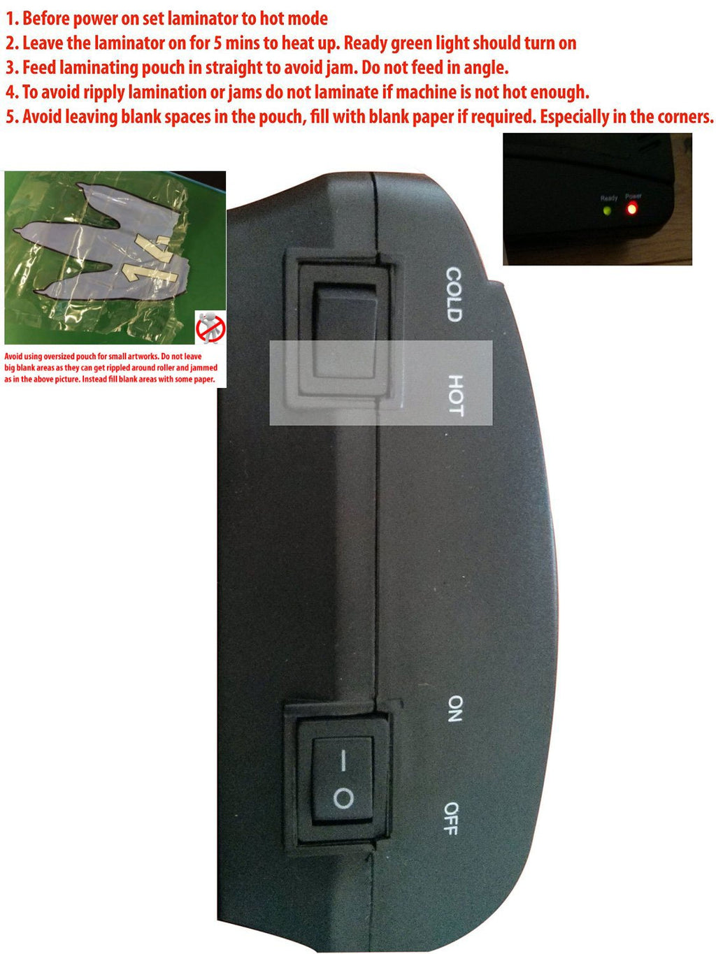 Cathedral A4, A5 Laminator Machine - Inc. 20 LAMINATING POUCHES