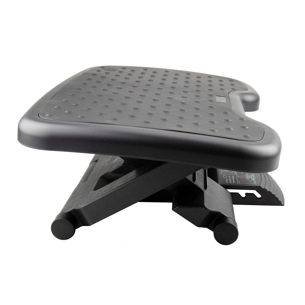 Foot Rest Under Desk – Adjustable Height Office Footrest, 3 Positions, Non-Slip, Grey