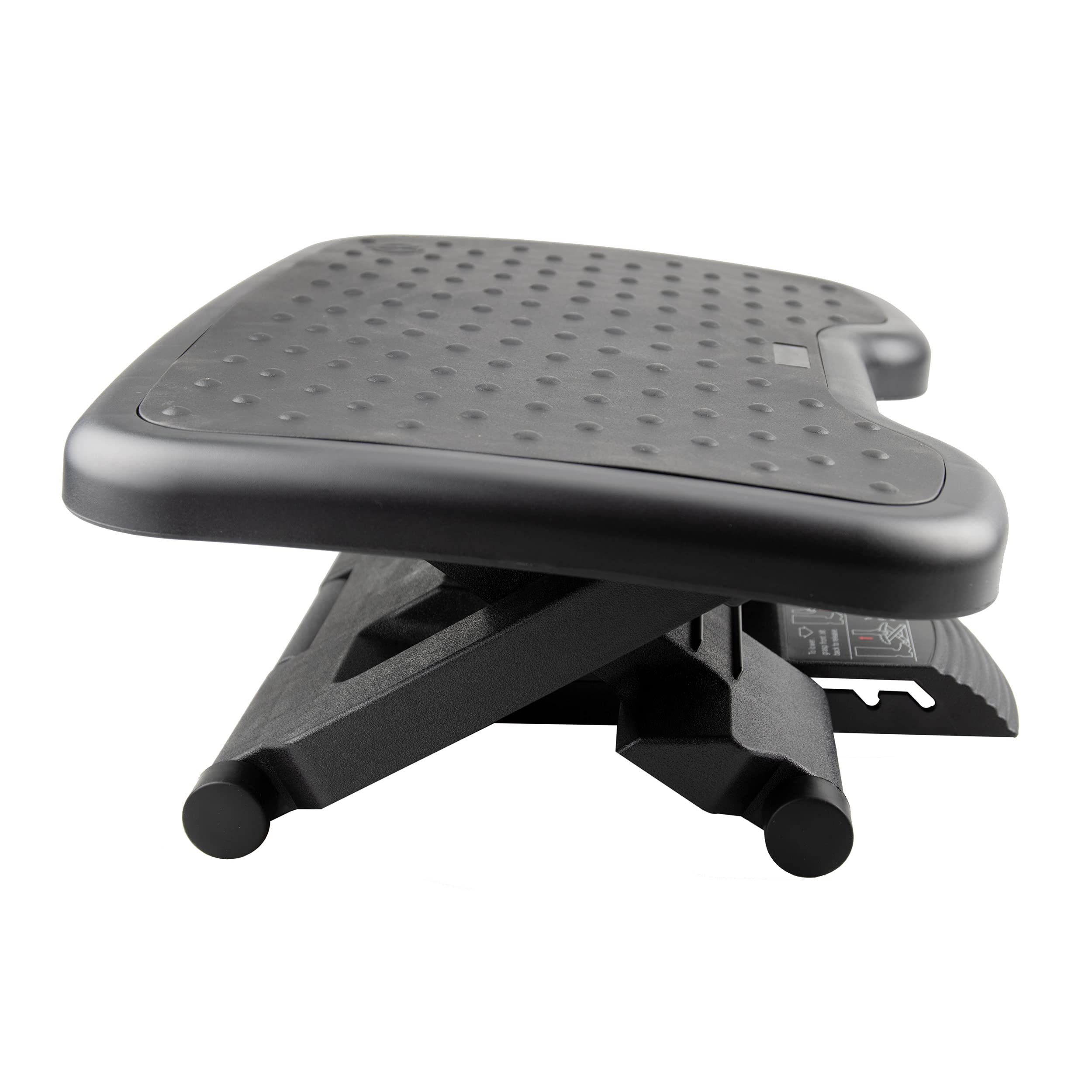 Foot Rest Under Desk – Adjustable Height Office Footrest, 3 Positions, Non-Slip, Grey