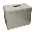 Cathedral A4 Steel File Box with Starter Pack of 5 Suspension Files - Silver