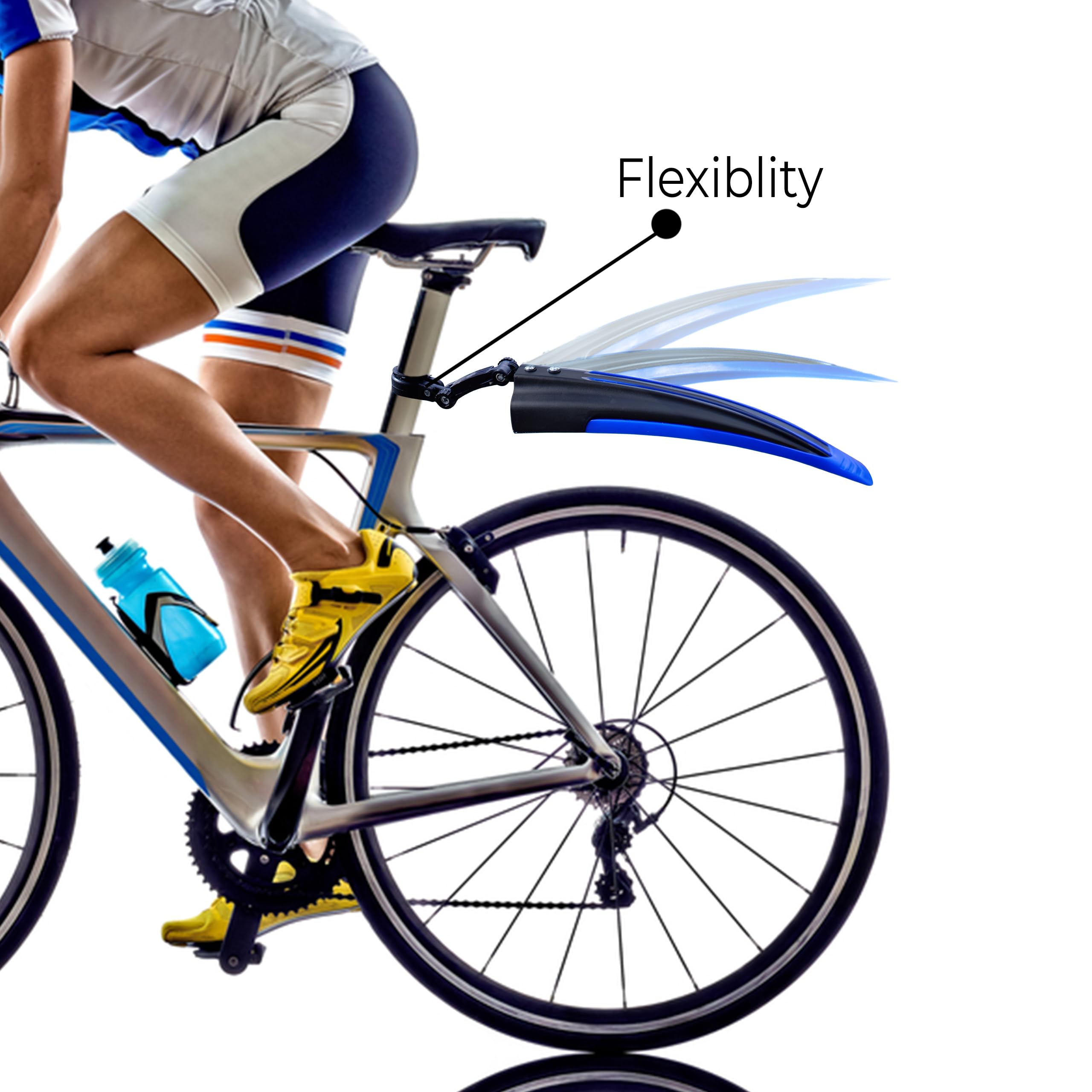 Universal Bike Mudguards Set - Adjustable Front & Rear Mud Guards