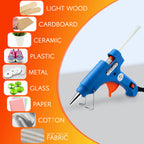 Mini Hot Glue Gun 20w with Glue Sticks 7mm x 200mm