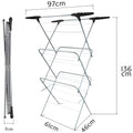 3 Tier Clothes Maiden - Foldable Indoor Clothes Airer, Drying Rack & Clothes Horse