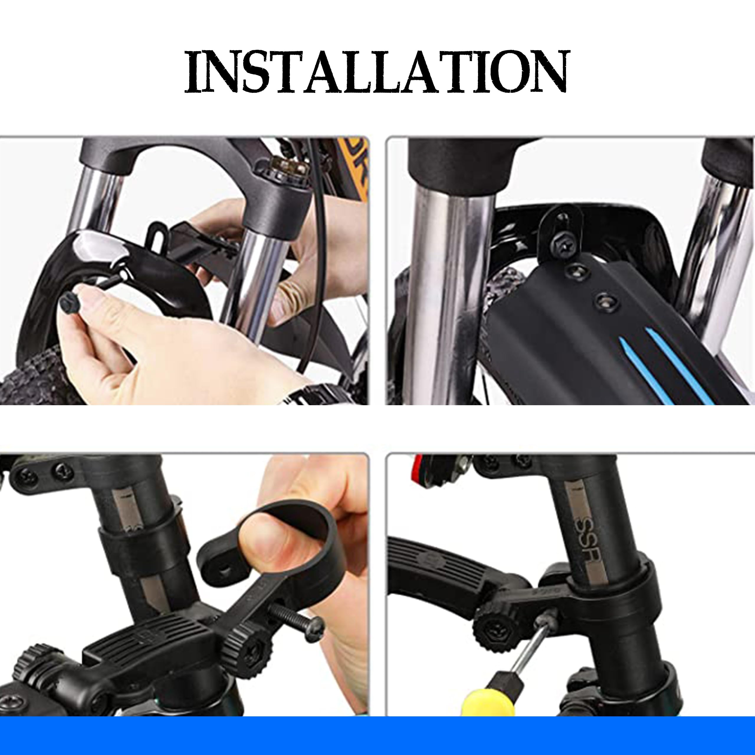 Universal Bike Mudguards Set - Adjustable Front & Rear Mud Guards