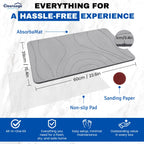 Diatomite Stone Bath Mat Quick Dry, Stone Drying Mat