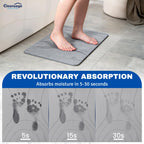 Diatomite Stone Bath Mat Quick Dry, Stone Drying Mat