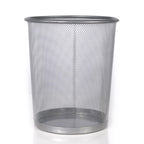 ABN Finest Set of 10 Black Bin Waste Basket - Wire Mesh Trash Bin for The Office, Bedroom, Bathroom, Lounge, University Dorm Rooms - Modern & Space-Saving with Solid & Stable Base, Heavy Duty Metal