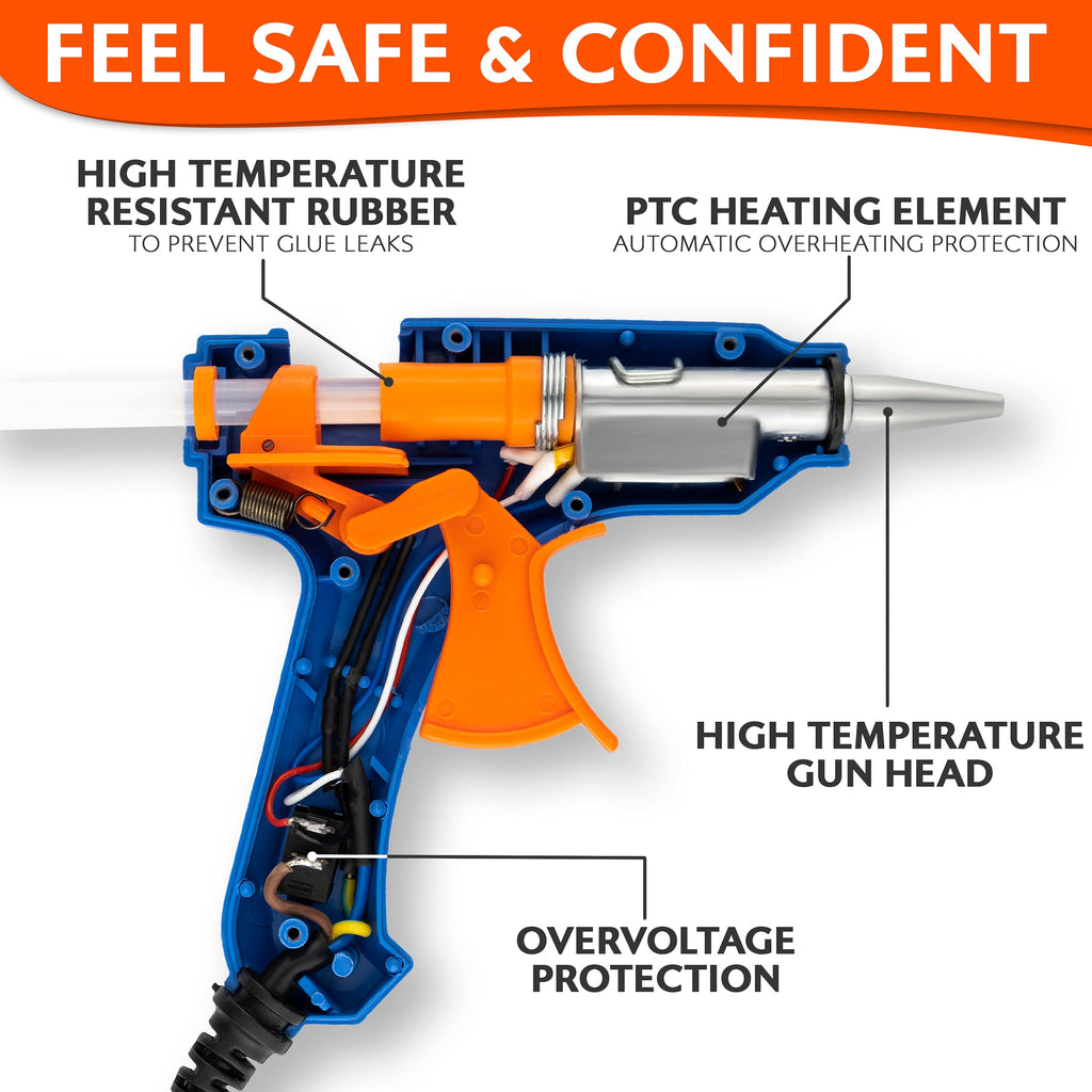 Mini Hot Glue Gun 20w with Glue Sticks 7mm x 200mm