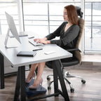 Ergonomic Foot Rest Under Desk – Adjustable Footrest, 3 Heights, Portable, HIPS, Grey