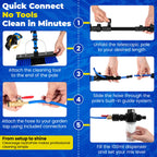 HydroPole Window Cleaning Pole Equipment Telescopic Extendable Kit