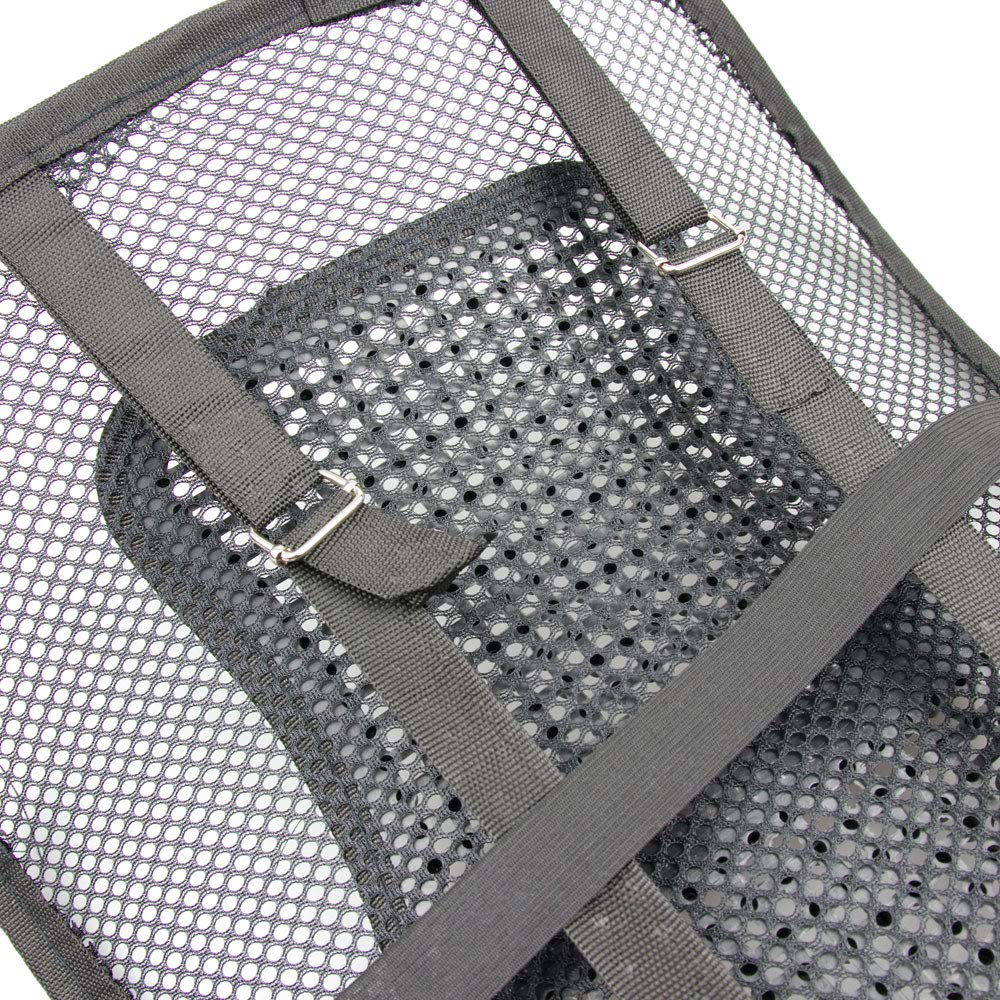 Lumbar Back Support Cushion for Office Chair & Car – Mesh, Massage Beads, Black
