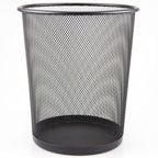 Black Mesh Waste Paper Rubbish Bin Metal Small for Office, Living Rooms, Bedrooms