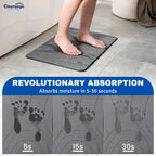 Diatomite Stone Bath Mat Quick Dry, Stone Drying Mat