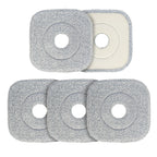 Cleansage AquaPro Microfibre Mop Heads Replacement, Flat Reusable Floor Mop Pads, Machine Washable for Tiles, Hardwood, Laminate, Marble Flooring - Pack of 5