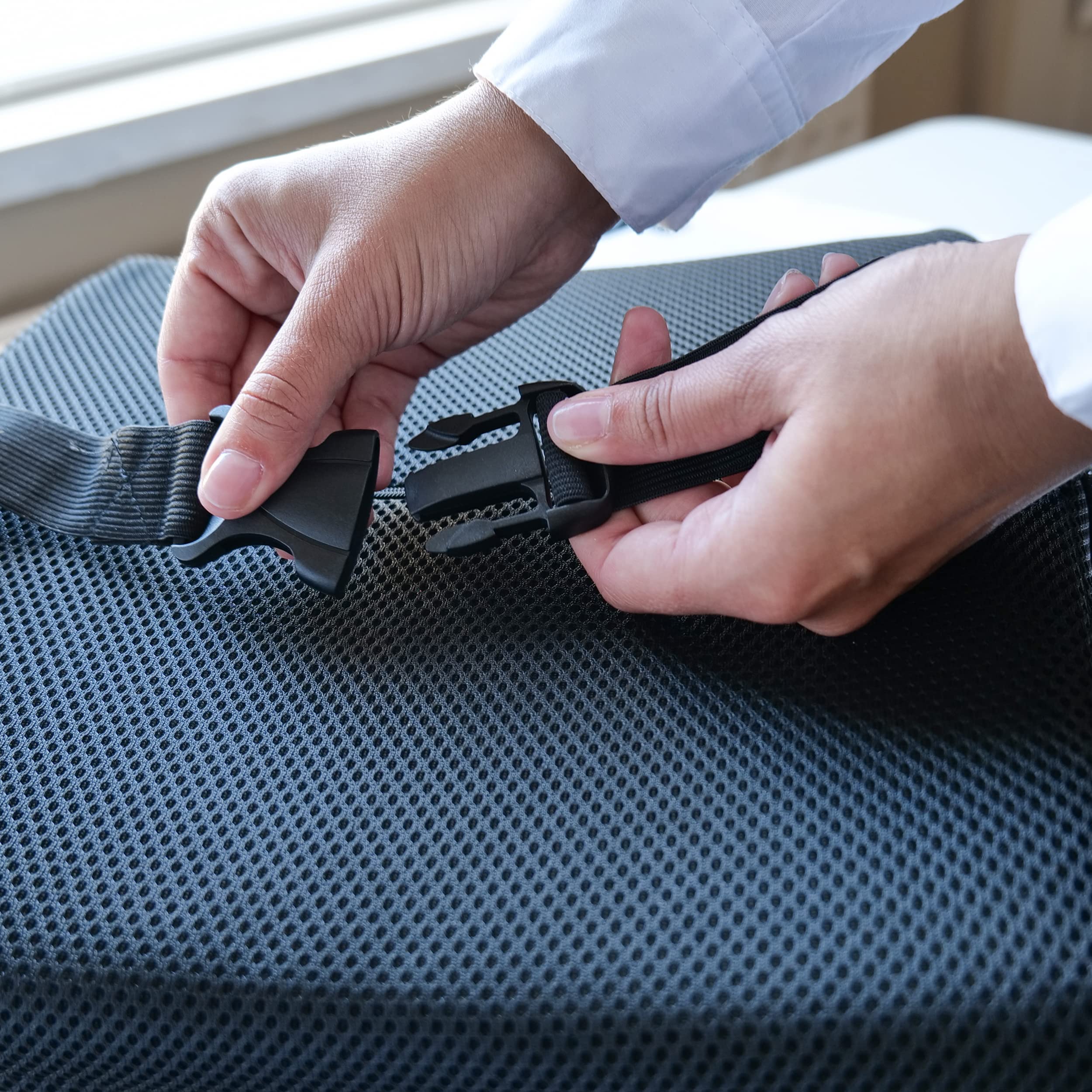 Lumbar Support Pillow for Car & Chair - Lower Back Cushion Set