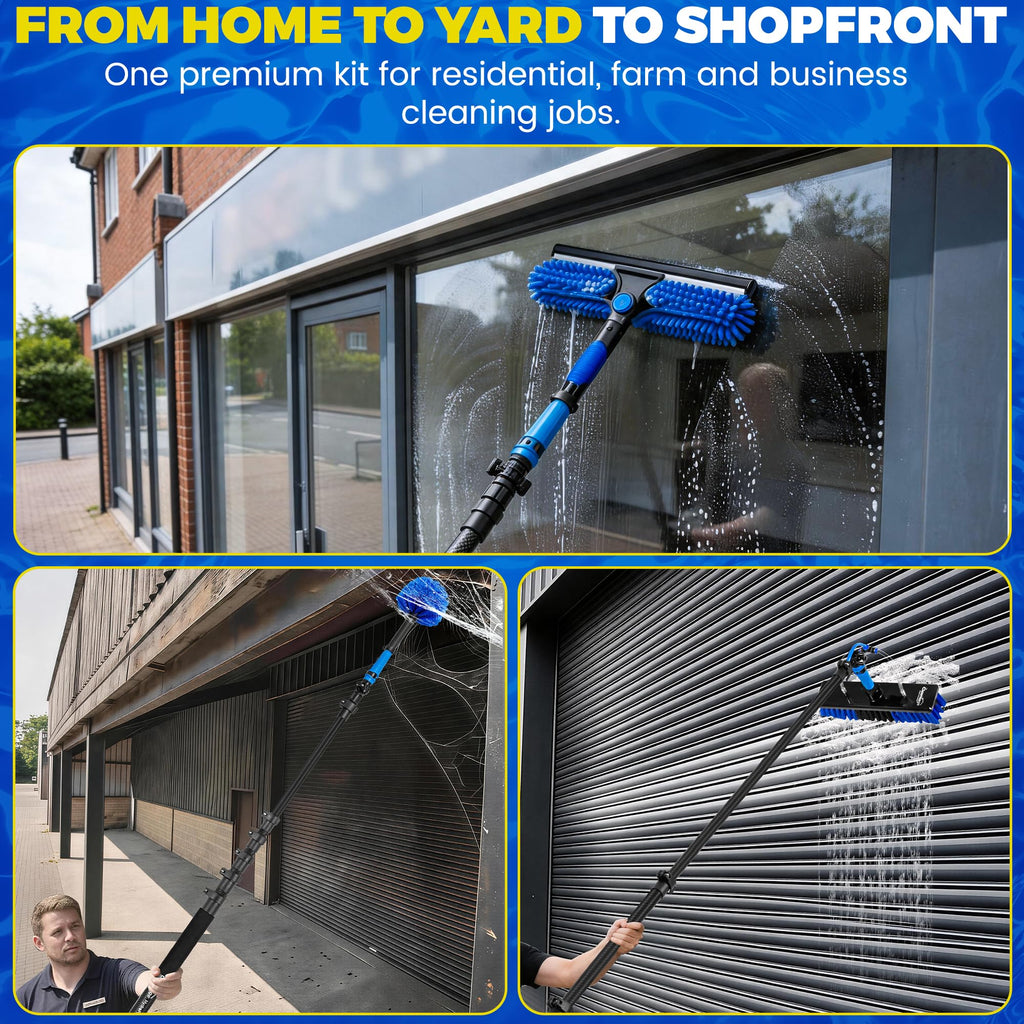 HydroPole Pro3K Carbon Fibre Telescopic Window Cleaning Pole Equipment Water Fed Brush