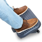 Ergonomic Foot Rest Under Desk – Adjustable Footrest, 3 Heights, Portable, HIPS, Grey