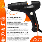 Hot Melt Glue Gun 100w with 11mm x 200mm Glue Sticks