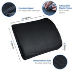 Lumbar Support Pillow for Car & Chair - Lower Back Cushion Set